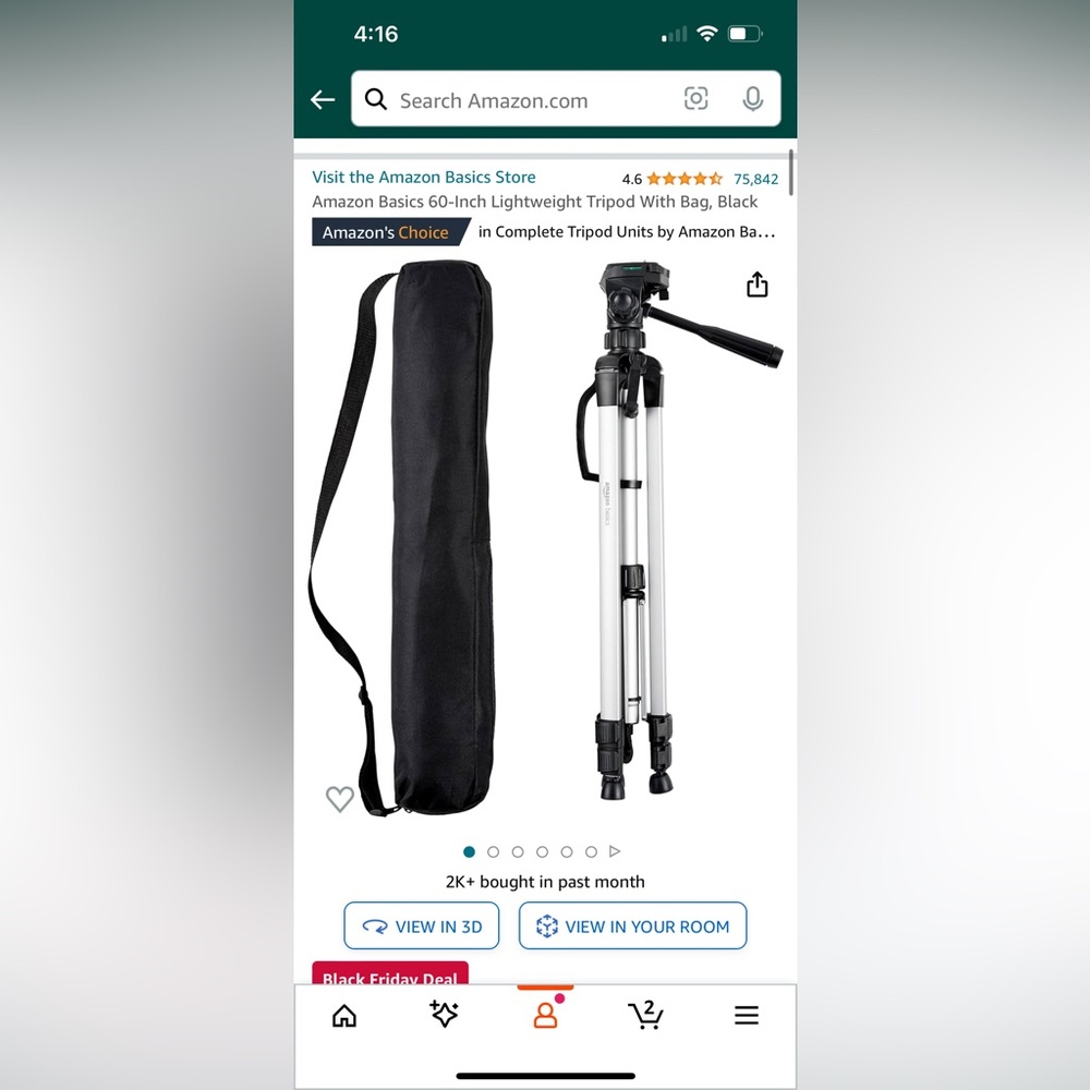 Amazon Basics Camera Tripod